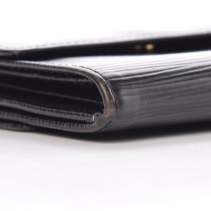 Louis Vuitton Epi Elise Wallet Black 9 of 12