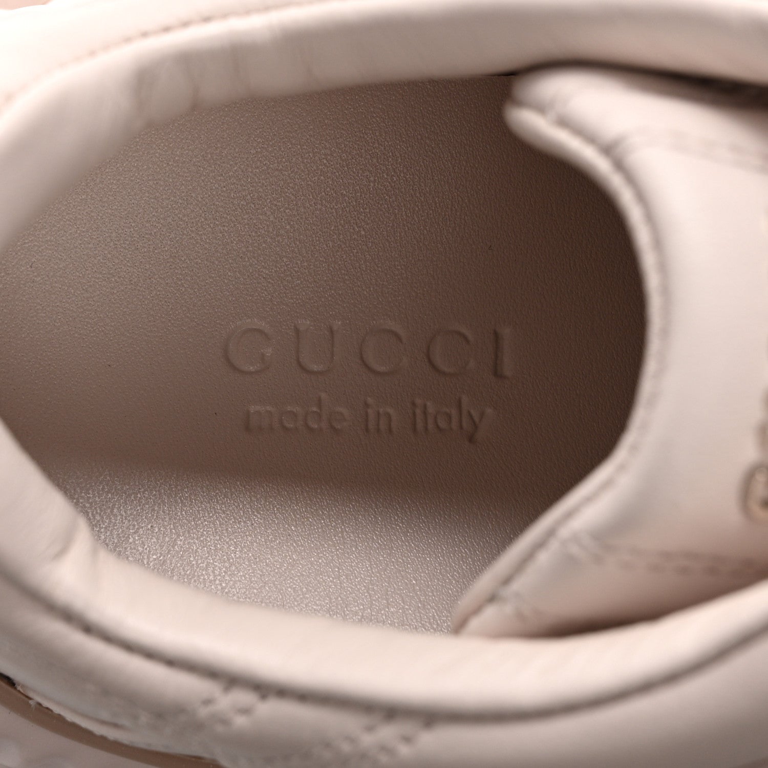 Gucci Calfskin Interlocking G Ripple Womens Platform Sneakers 38 Light Pink 6 of 8