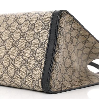 Gucci GG Supreme Monogram Medium Padlock Tote Black 10 of 11