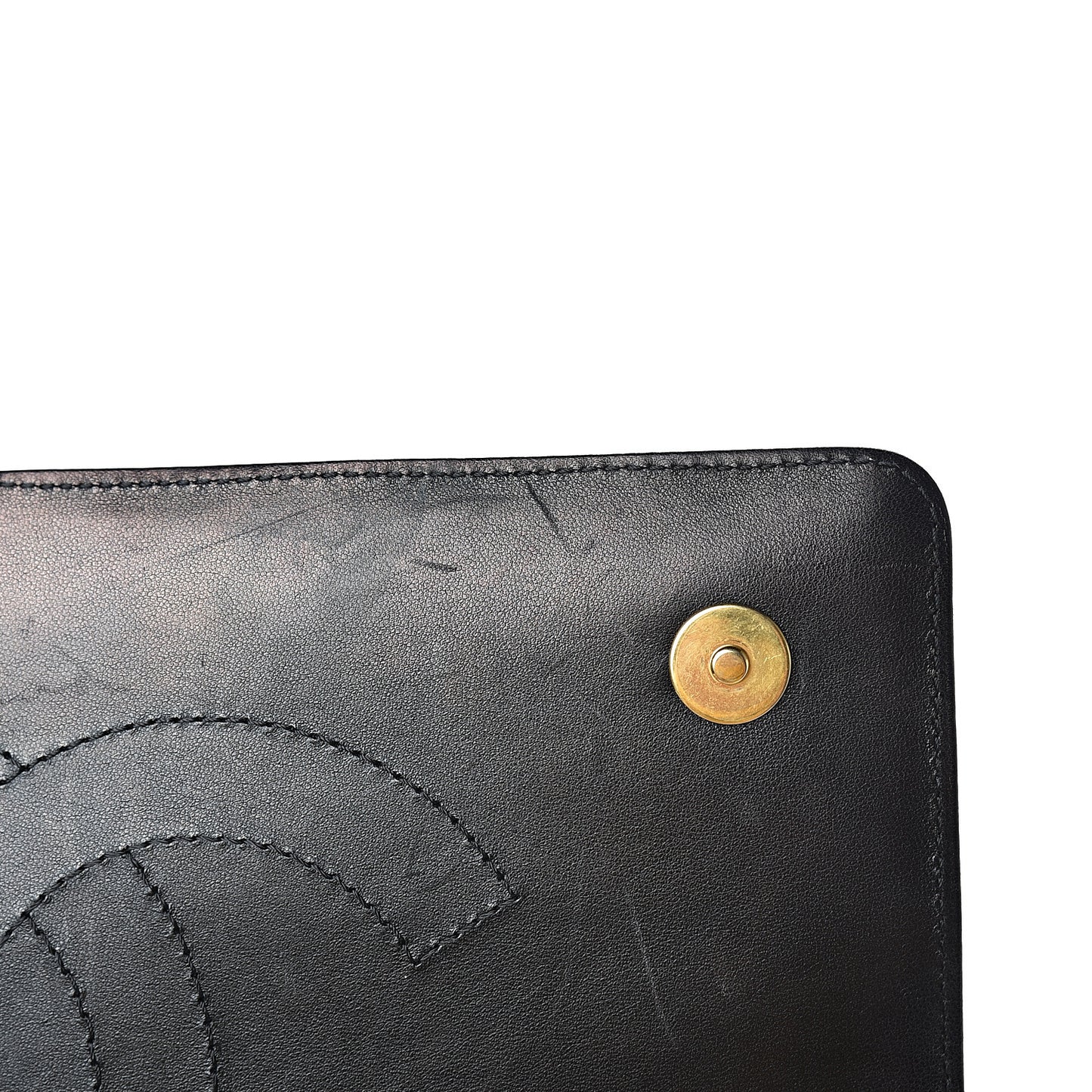 Lambskin Quilted Medium Diamond CC Flap Black
