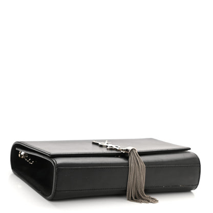 Saint Laurent Smooth Calfskin Medium Classic Monogram Kate Tassel Satchel Black 3 of 10