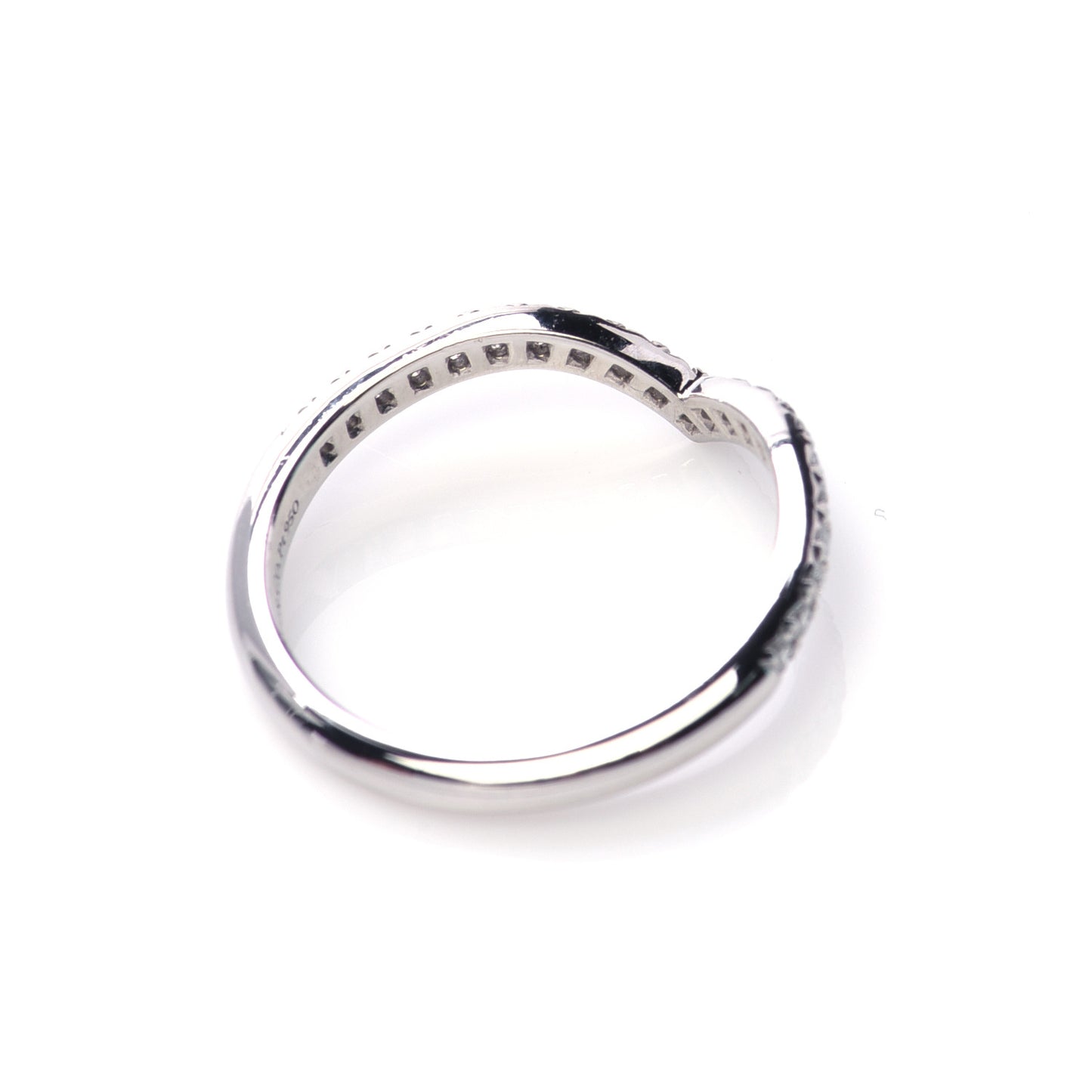 Platinum Diamond Soleste V Band Ring 49 5