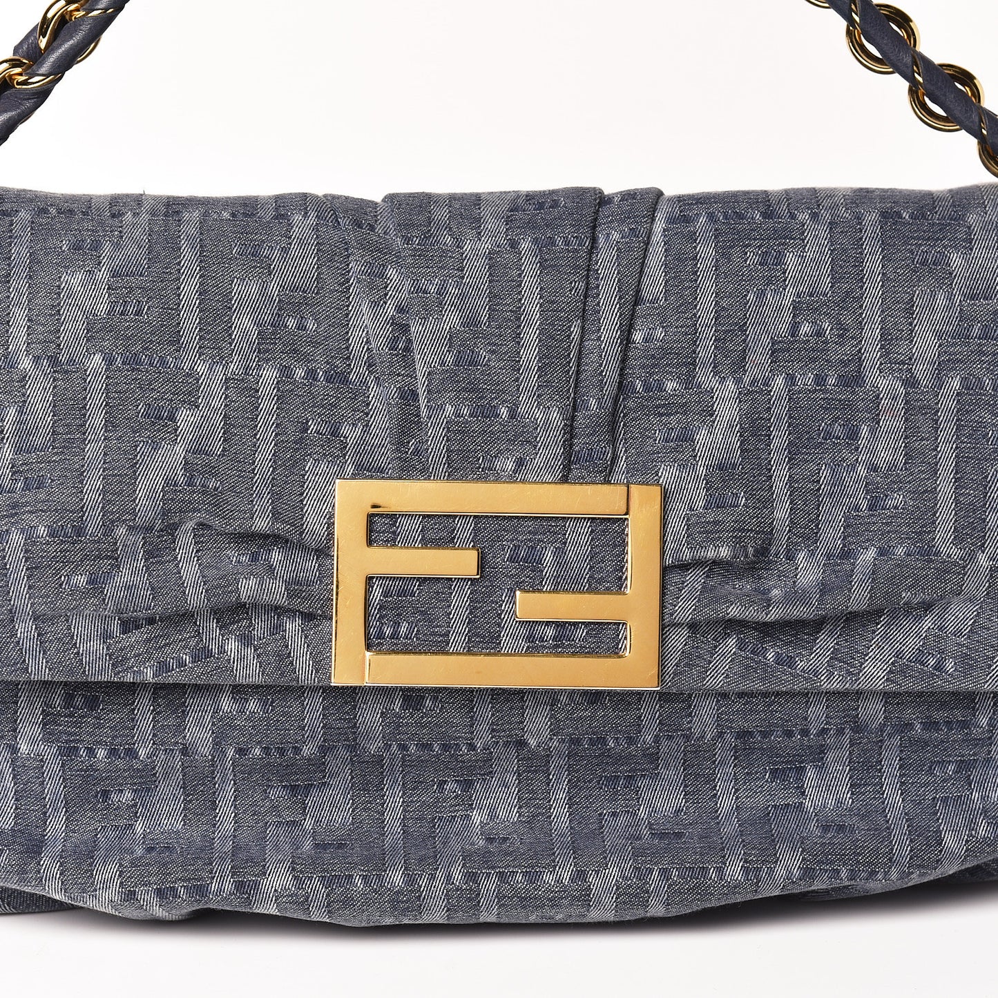 Denim Zucca Mia Shoulder Flap Blue