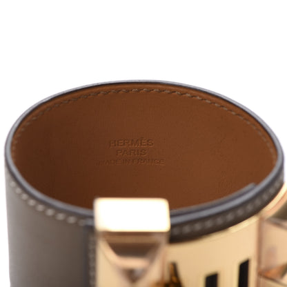 Hermes Swift Collier De Chien CDC Bracelet T2 Etain 5 of 8