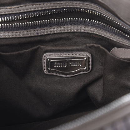 Miu Miu Nappa Matelasse Shopping Tote Argilla 5 of 17