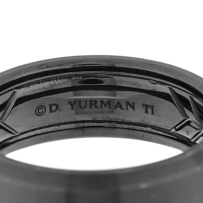 David Yurman Black Titanium 8.5mm Beveled Band Ring 69 12.5 4 of 4