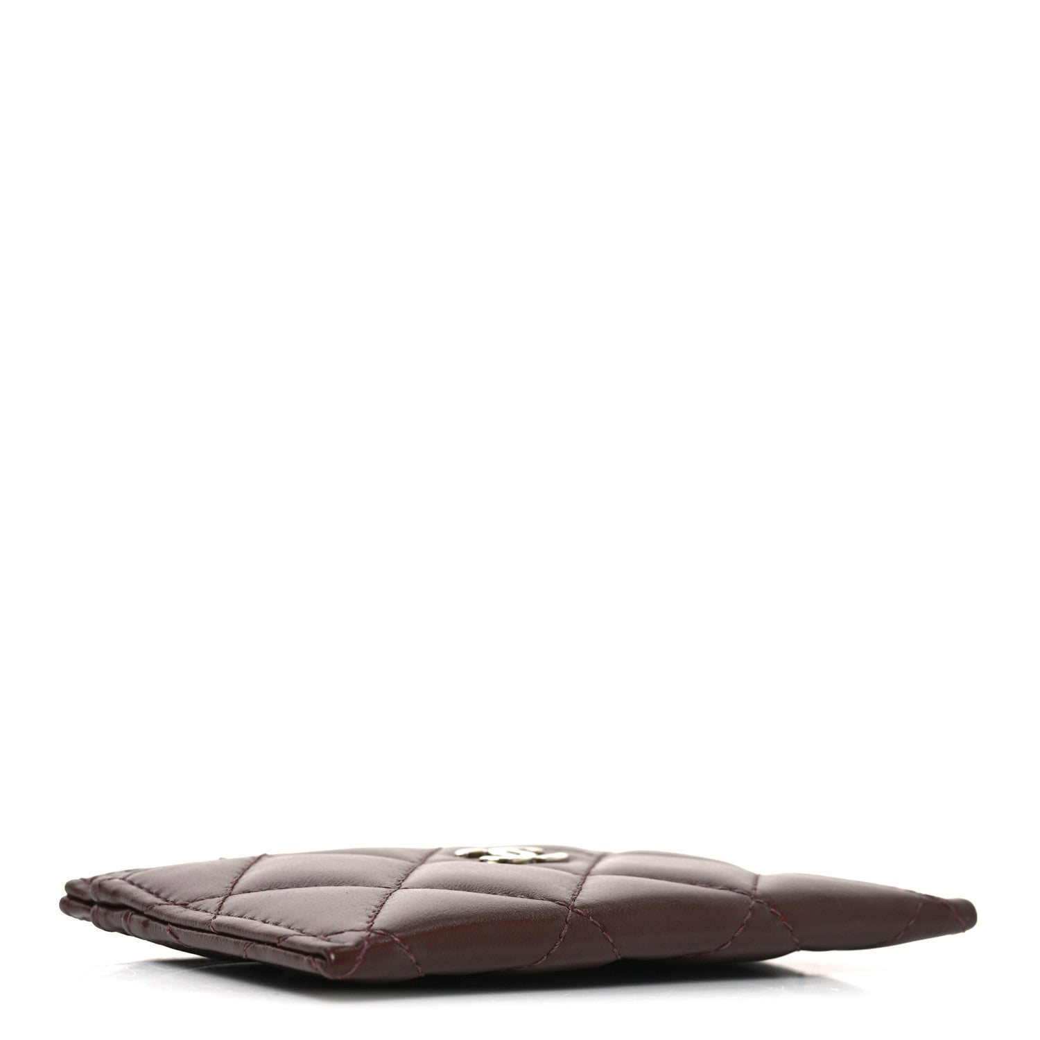 Chanel Lambskin Quilted Card Holder Dark Brown 4 of 9