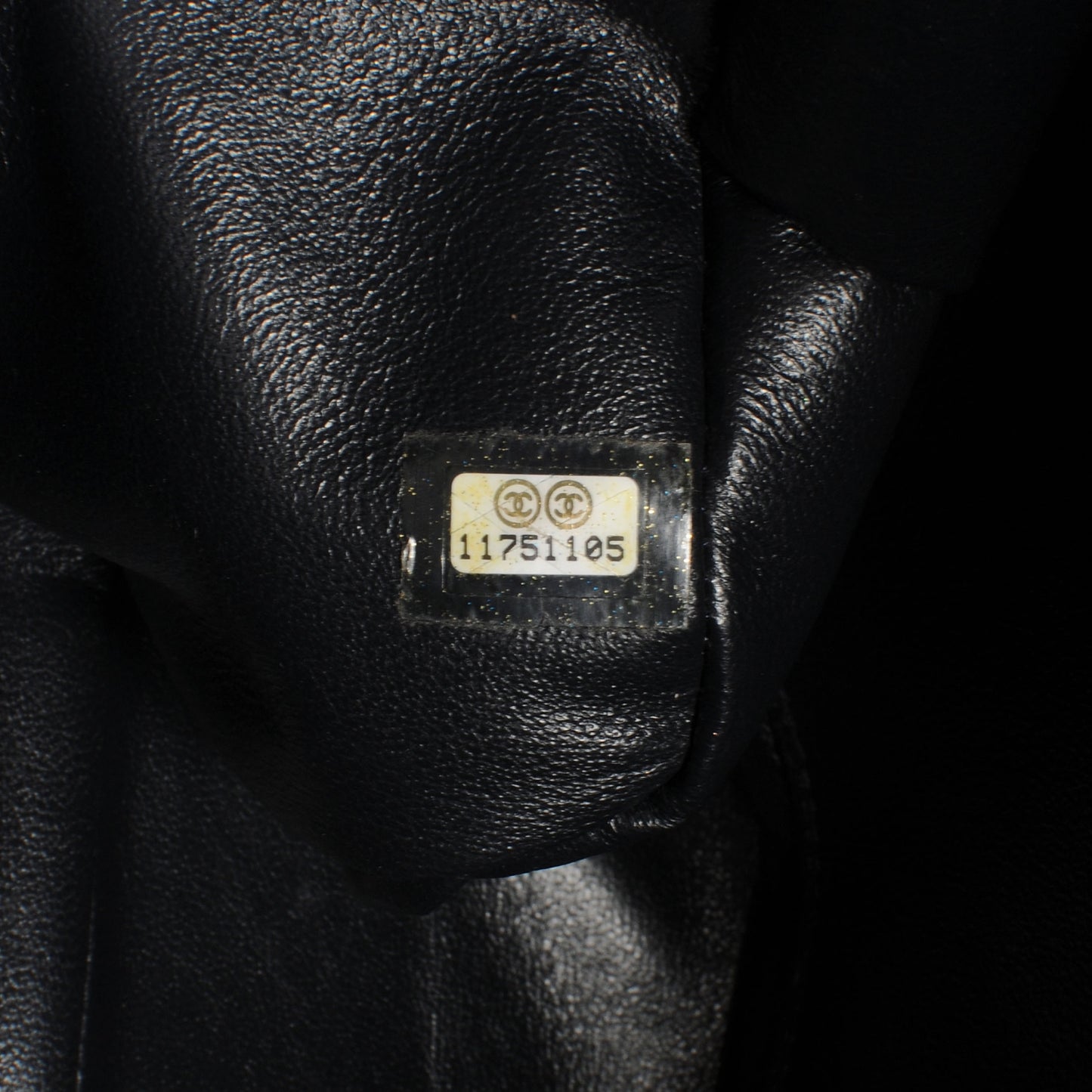 Distressed Patent Jumbo Single Flap Navy Blue