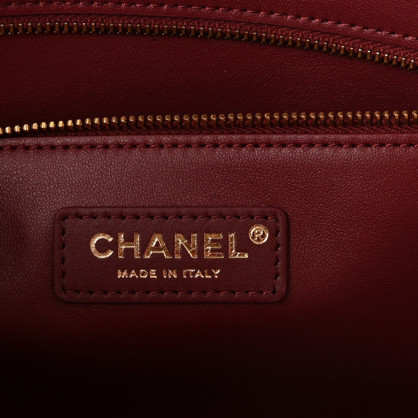 Calfskin Crocodile Embossed Archetype Small Shopping Tote Burgundy
