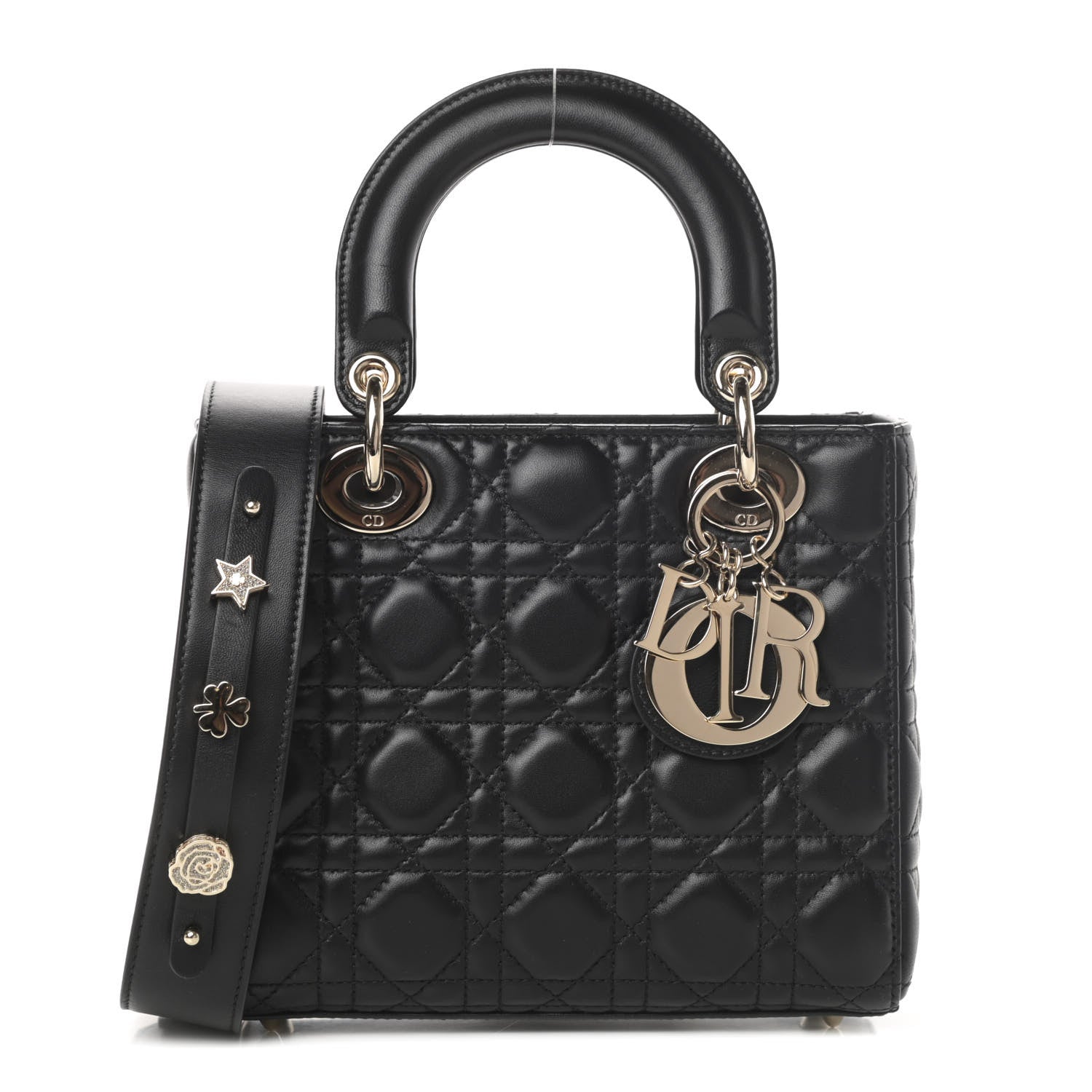 Christian Dior Lambskin Cannage Small My ABCDior Lady Dior Black 1 of 13