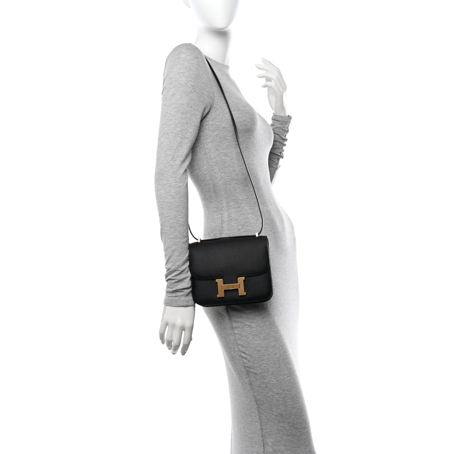 Hermes Epsom Constance 18 Black 2 of 12
