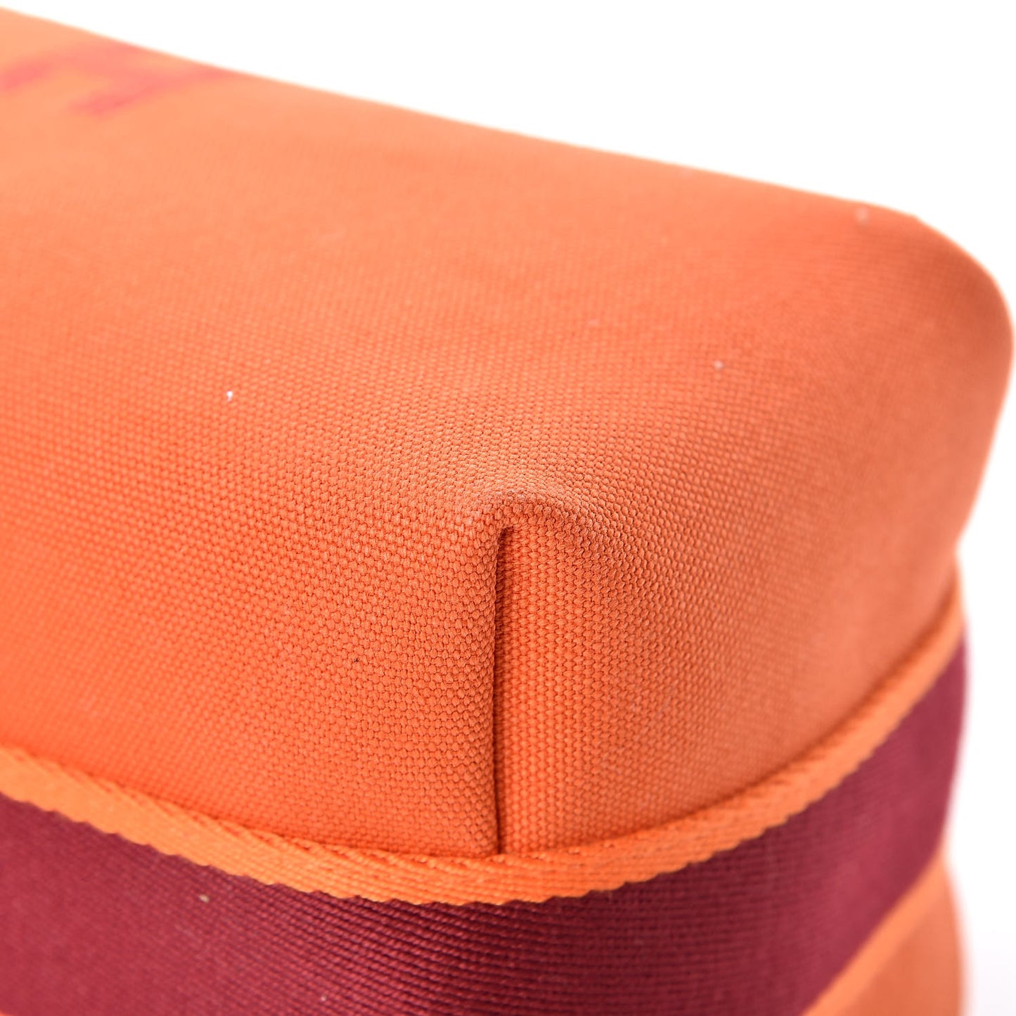 Canvas Small Bride-A-Brac Pouch Orange Burgundy