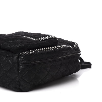 Stella McCartney Shaggy Deer Quilted Falabella Backpack Black 8 of 9