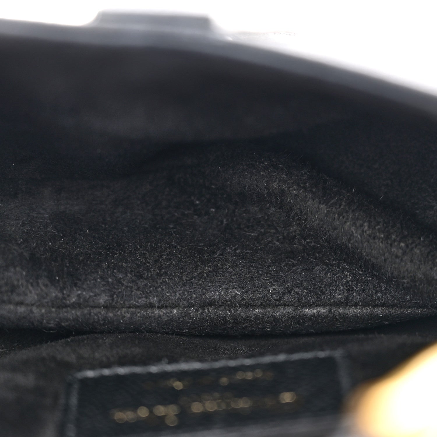 Christian Dior Grained Calfskin Mini Saddle Bag Black 5 of 10