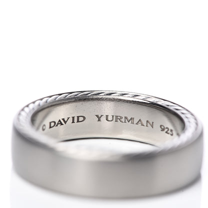 David Yurman Titanium Sterling Silver 6mm Streamline Band Ring 60 9 4 of 4