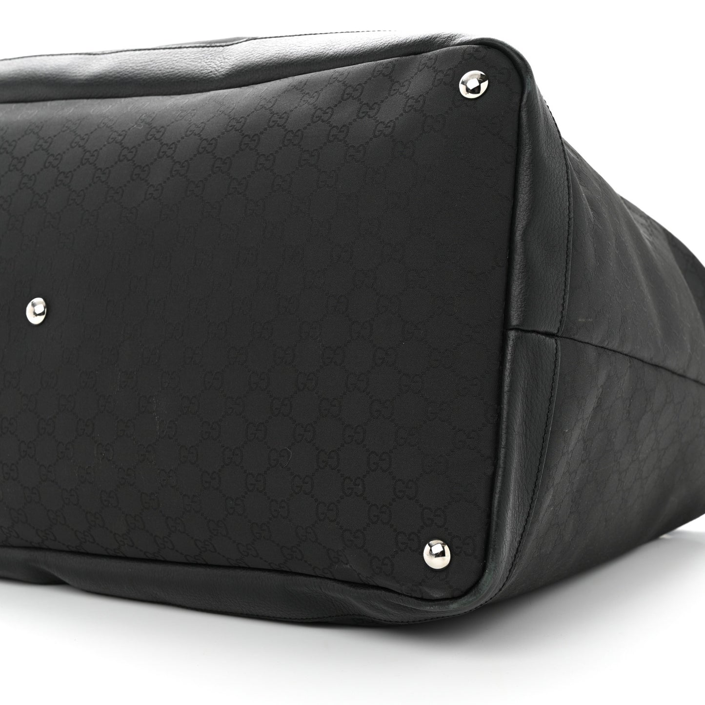 Nylon Monogram Travel Hobo Black