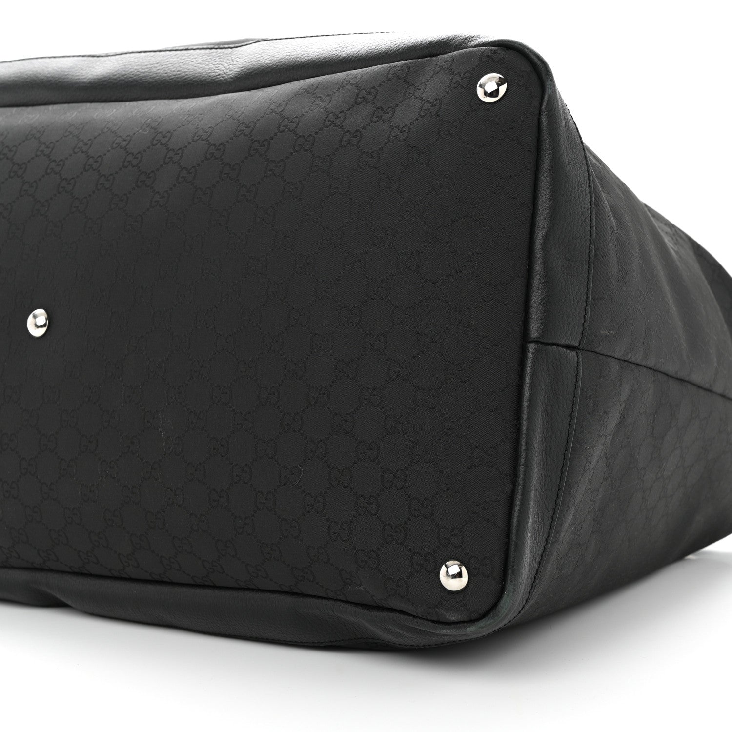 Gucci Nylon Monogram Travel Hobo Black 9 of 15