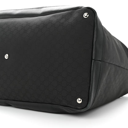 Gucci Nylon Monogram Travel Hobo Black 9 of 15