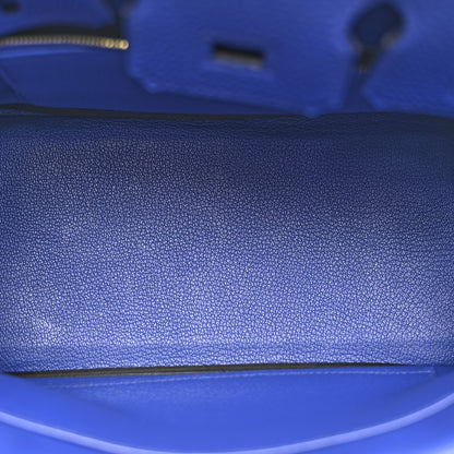 Hermes Togo Birkin 25 Bleu Electrique 5 of 13