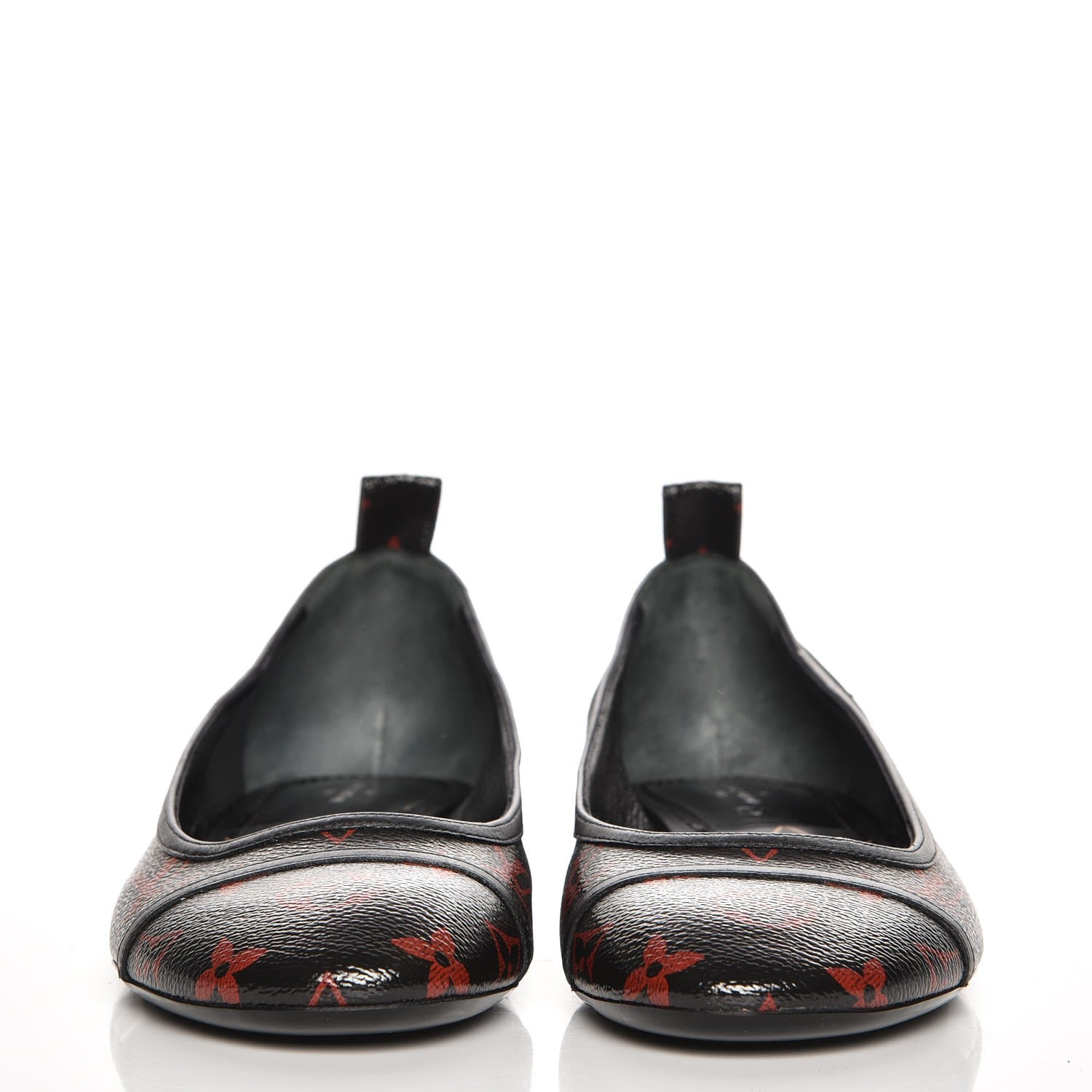 Louis Vuitton Monogram Infrarouge New Revival Ballerina Flats 40 Black 2 of 8