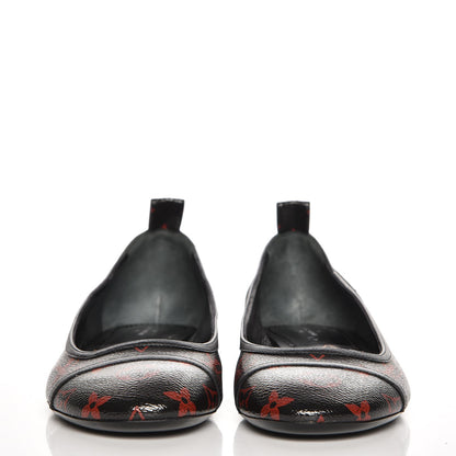 Louis Vuitton Monogram Infrarouge New Revival Ballerina Flats 40 Black 2 of 8