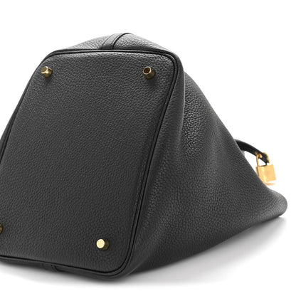 Hermes Taurillon Clemence Picotin Lock 22 MM Black 10 of 13