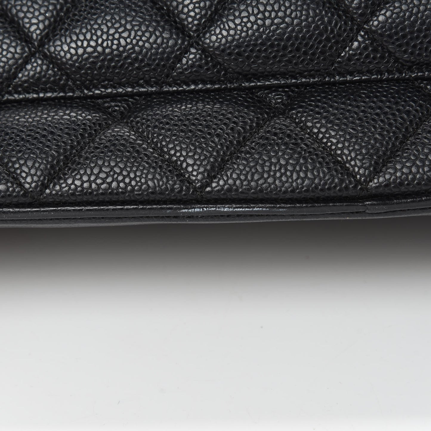 Caviar Quilted Medallion Tote Black