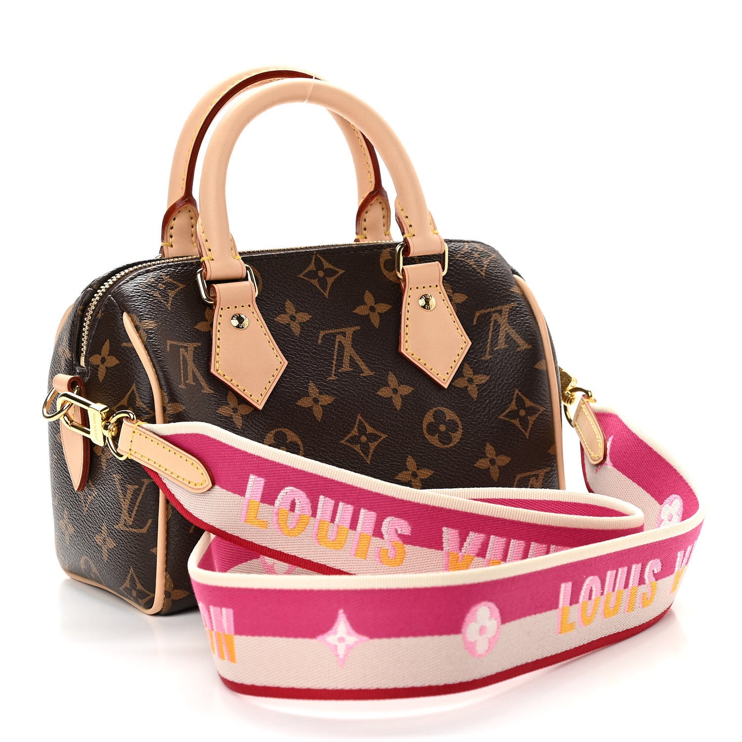 Monogram Speedy Bandouliere 20 Fuchsia
