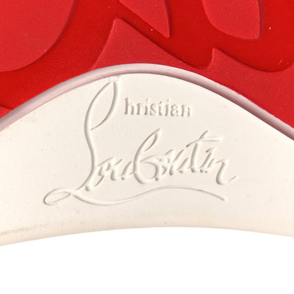 Christian Louboutin Calfskin Womens Loubi Love Flat Sneakers 36.5 White Multicolor 7 of 10