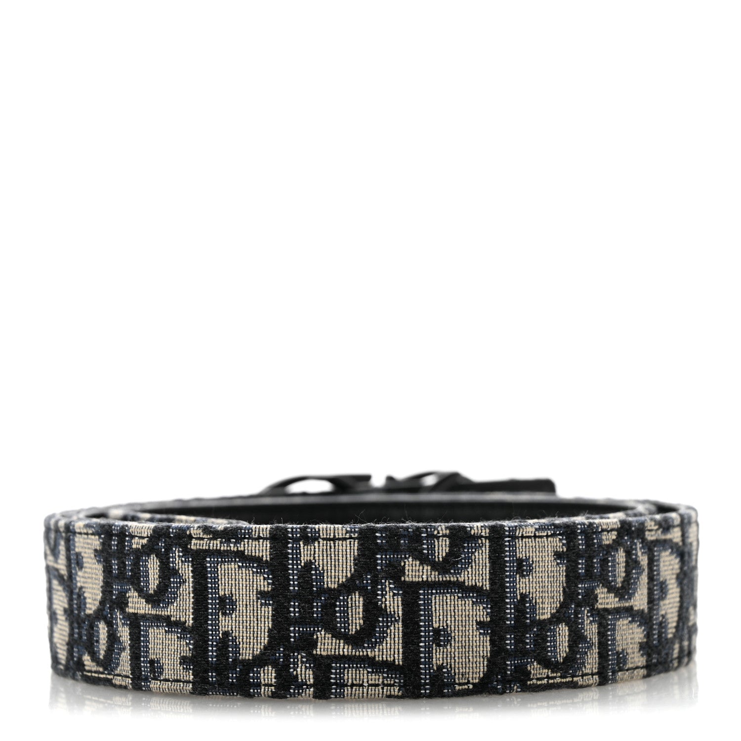Christian Dior Oblique 35mm Belt 100 40 Blue Multi 2 of 7