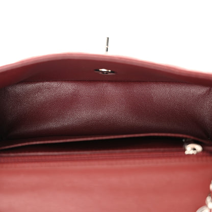 Chanel Lambskin Quilted Mini Rectangular Flap Burgundy 5 of 12