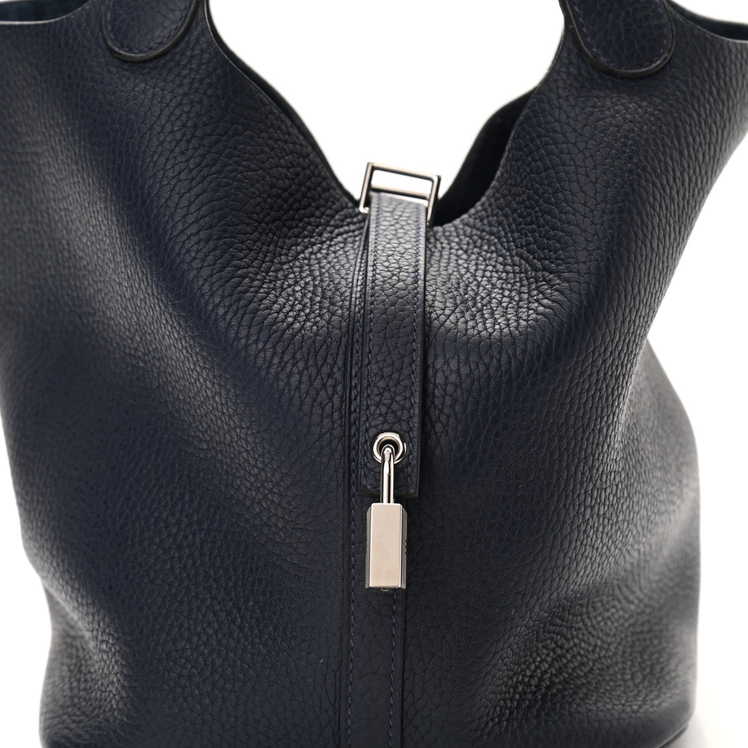 Hermes Taurillon Clemence Picotin Lock 18 PM Bleu Nuit 8 of 10