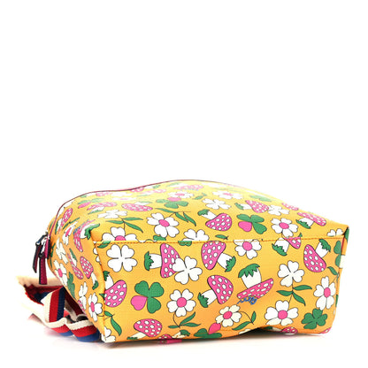 Gucci Canvas Childrens Flower Mushroom Print Backpack 3 of 11