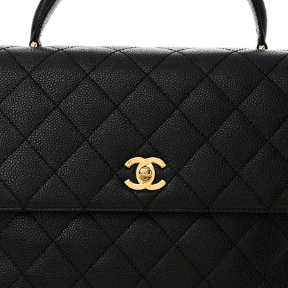 Chanel Caviar Quilted Jumbo Kelly Flap Black 8 of 14