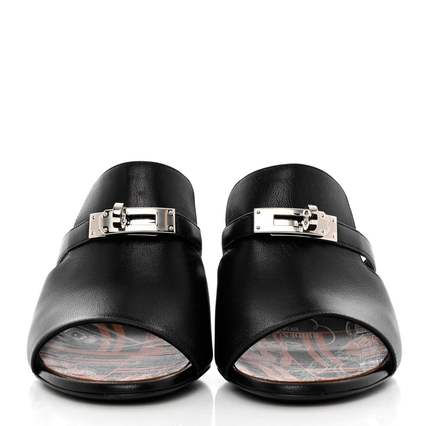 Goatskin Cute Sandals 38.5 Black