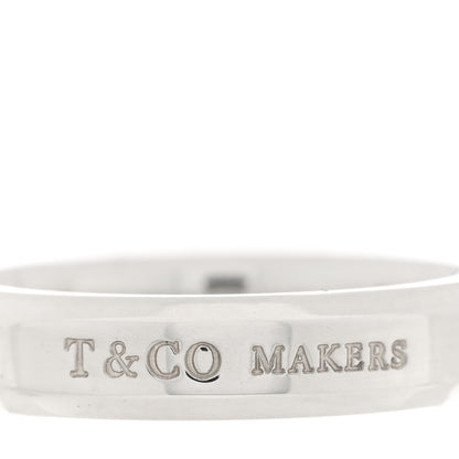Tiffany Sterling Silver 1837 Makers Narrow Slice Ring 49 5 5 of 7