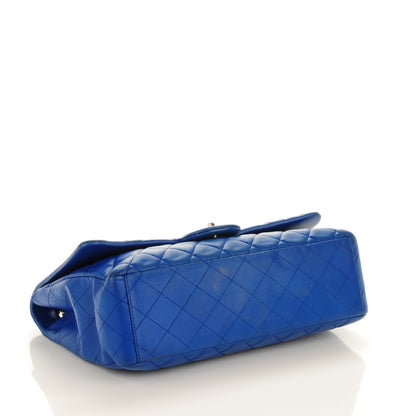 Chanel Lambskin Quilted Maxi Single Flap Blue 4 of 7