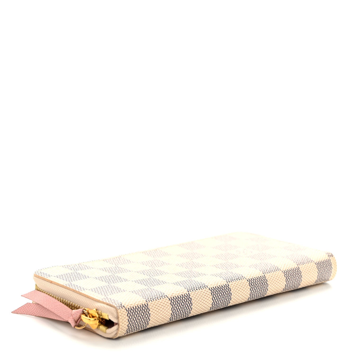 Louis Vuitton Damier Azur Clemence Wallet Rose Ballerine 4 of 9