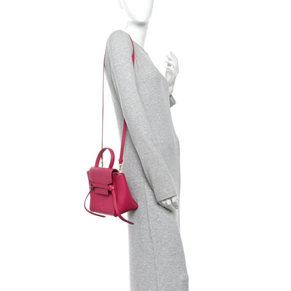 Celine Grained Calfskin Nano Belt Bag Raspberry 2 of 10