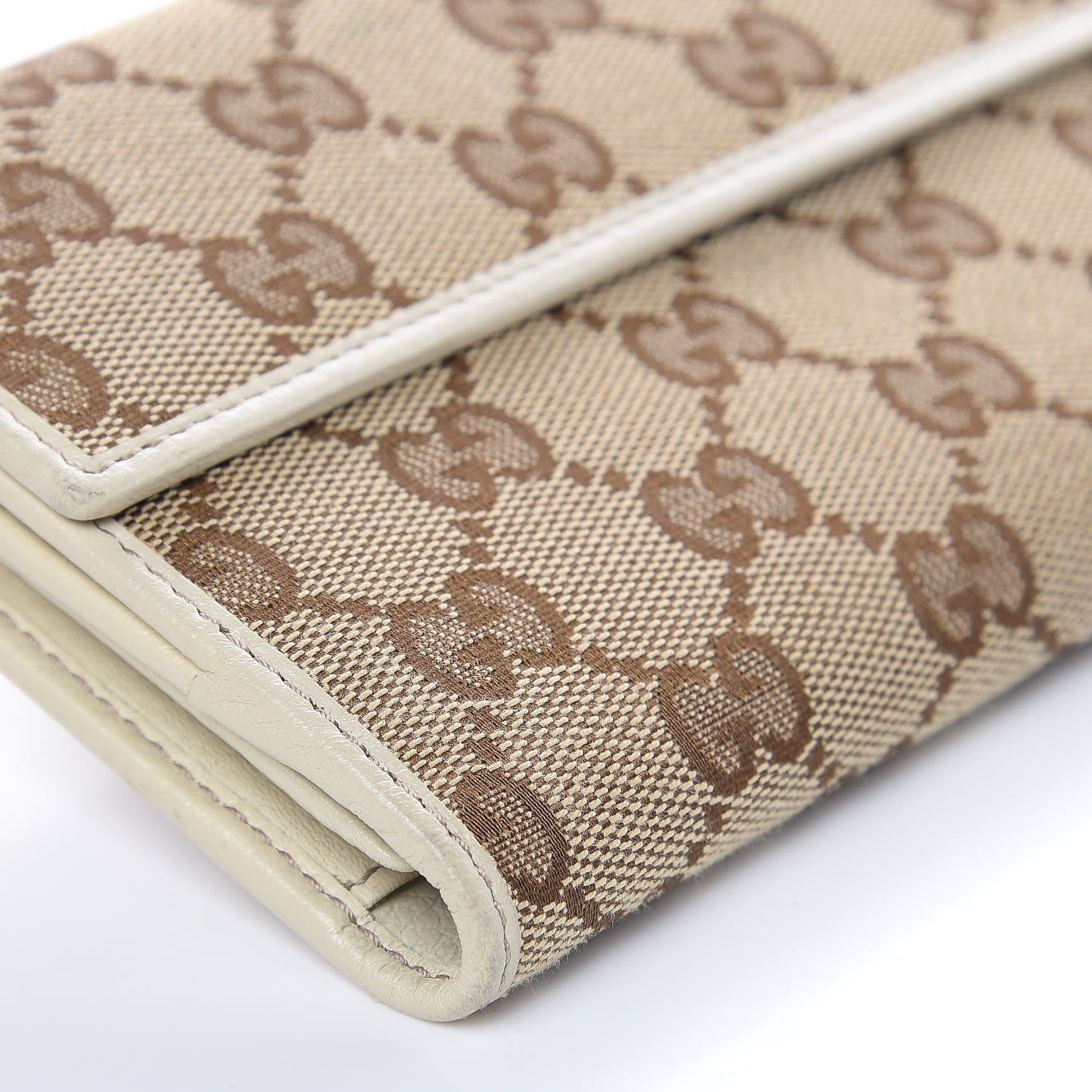 Gucci Monogram Icon Bar Continental Flap Wallet Off White 8 of 11