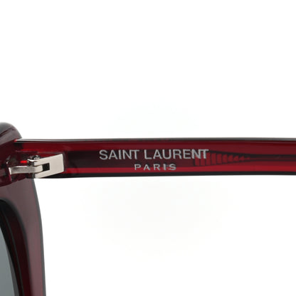 Saint Laurent Acetate Heart Frame Loulou SL181 Sunglasses Burgundy 6 of 7