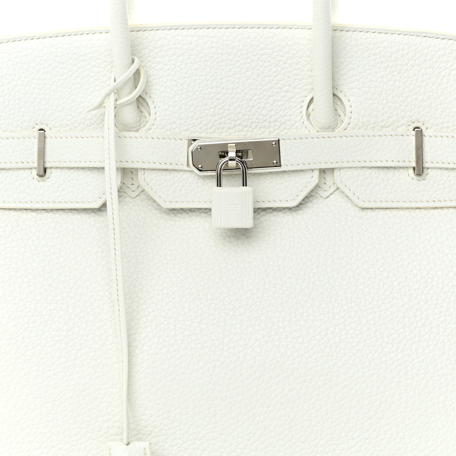 Hermes Taurillon Clemence Birkin 35 White 8 of 20