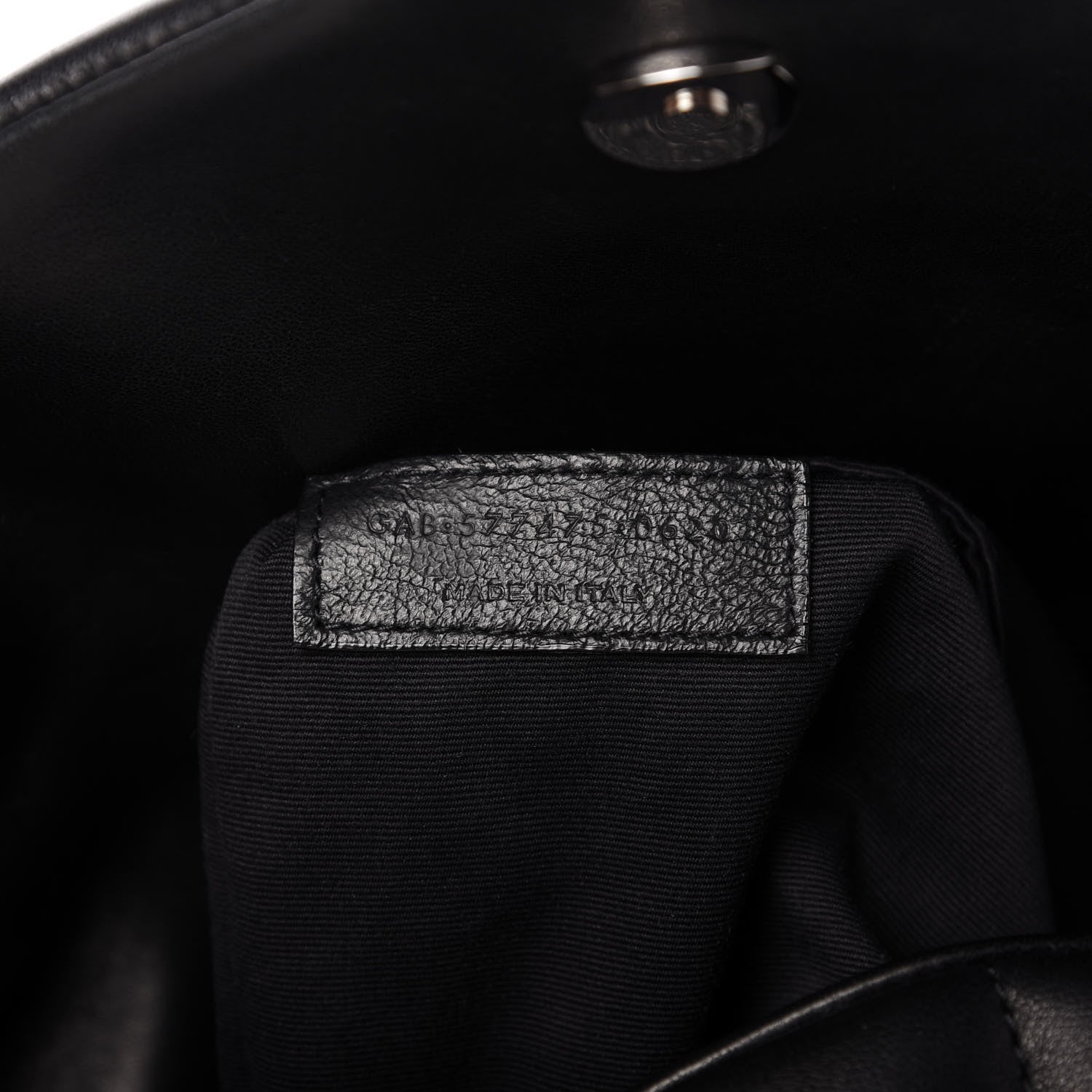 Saint Laurent Lambskin Quilted Medium Loulou Puffer Monogram Chain Satchel Black 9 of 10