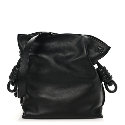 Loewe Calfskin Flamenco Knot Bag Black 1 of 9