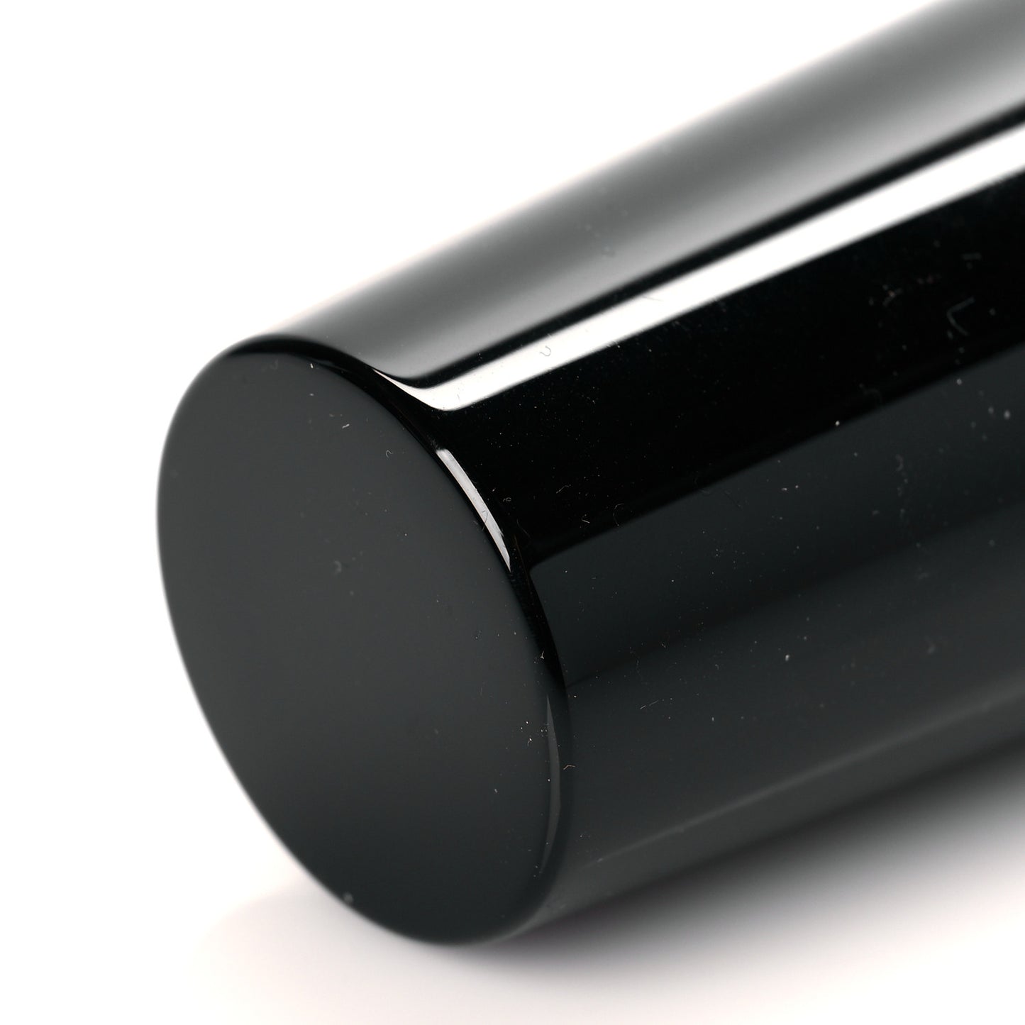 Lucite Lipstick Case On Chain Black Pink