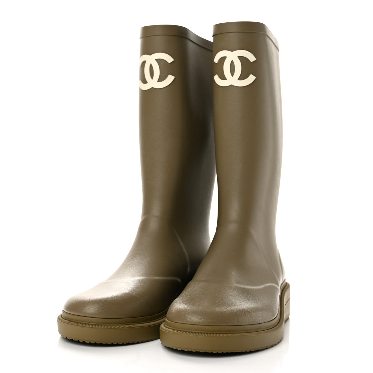 Caoutchouk CC High Boots 38 Dark Beige