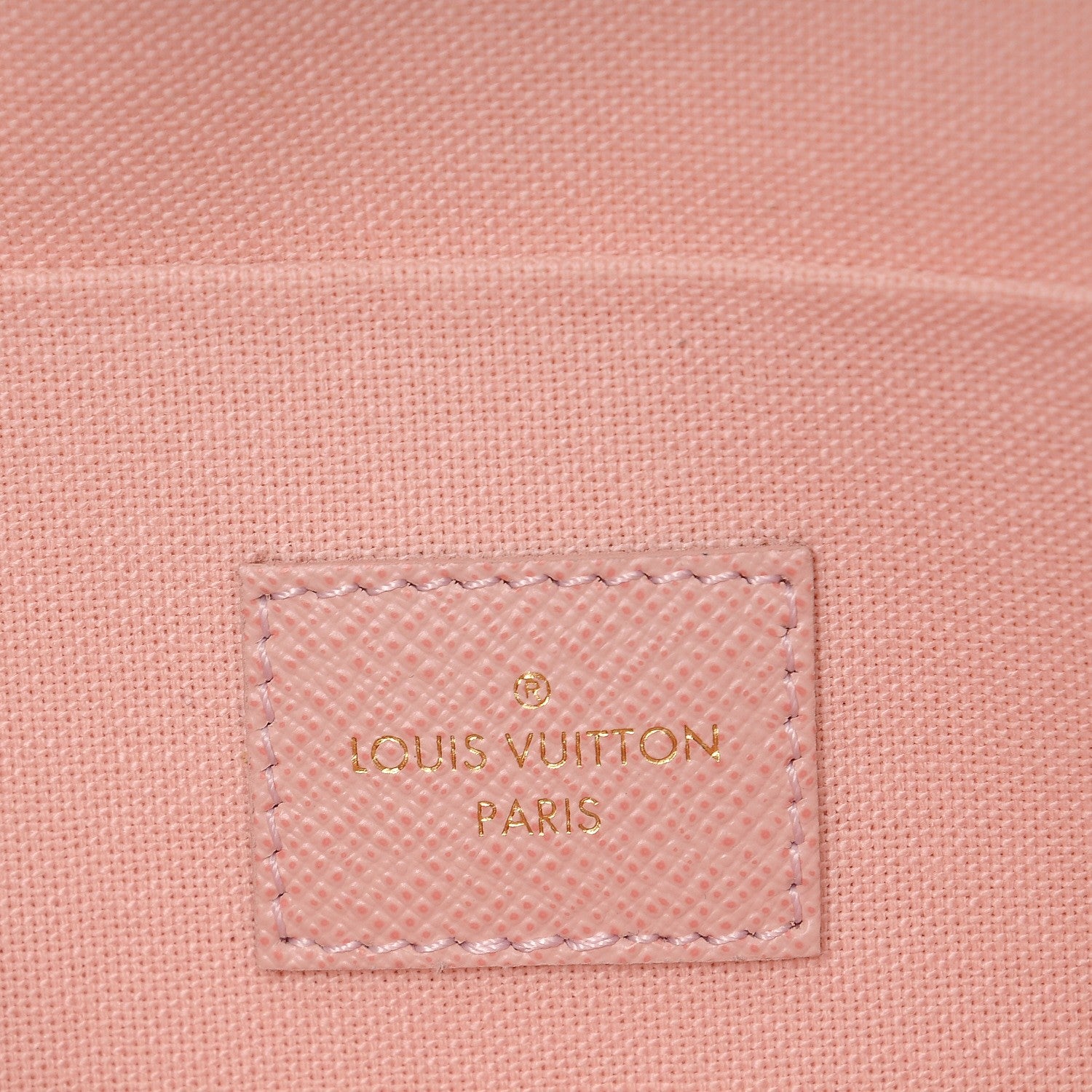 Louis Vuitton Damier Azur Pochette Felicie Chain Wallet Rose Ballerine 6 of 8