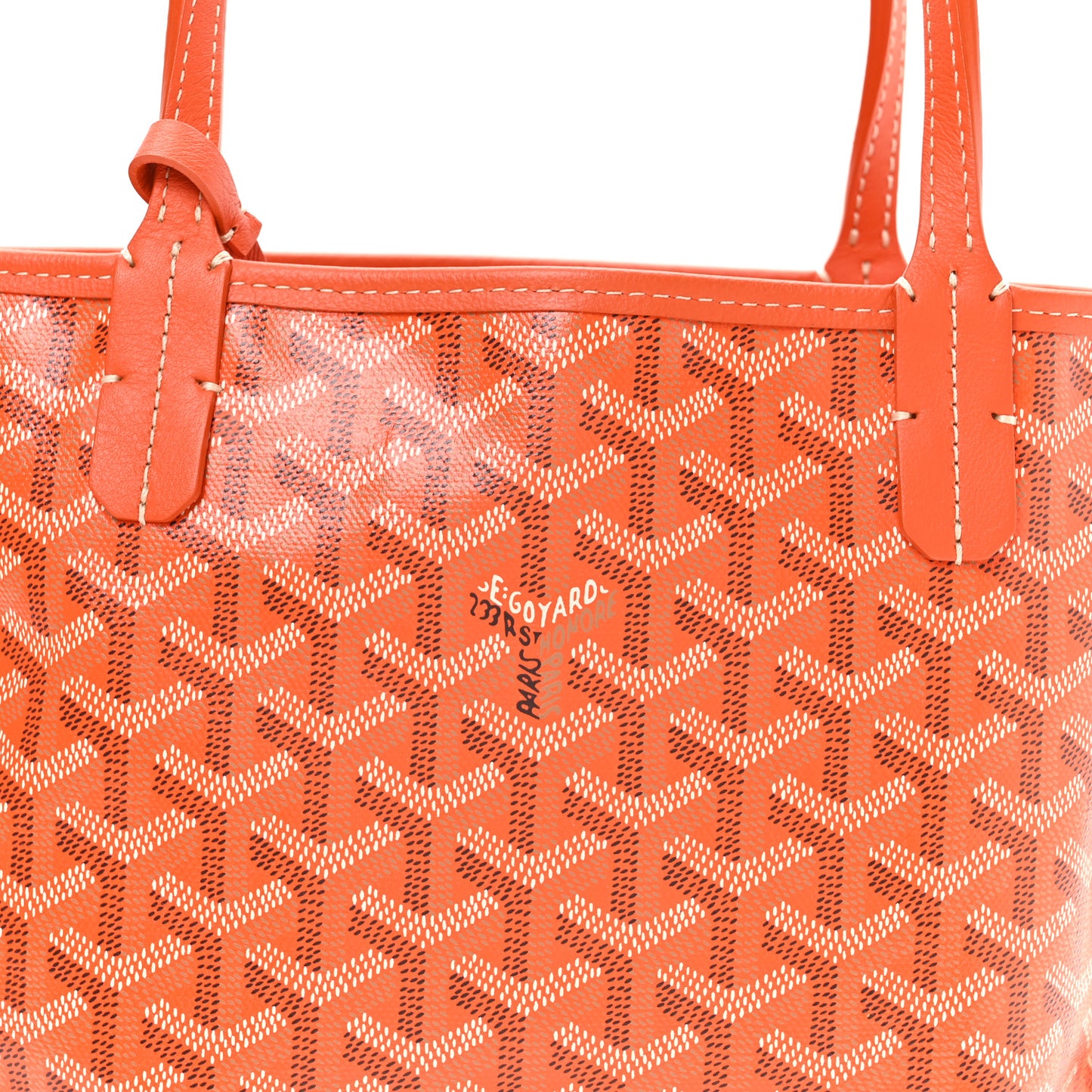 Goyardine Reversible Mini Anjou Orange
