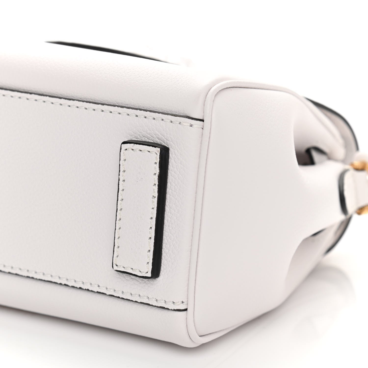 Versace Grained Calfskin Small La Medusa Top Handle Bag White 6 of 9