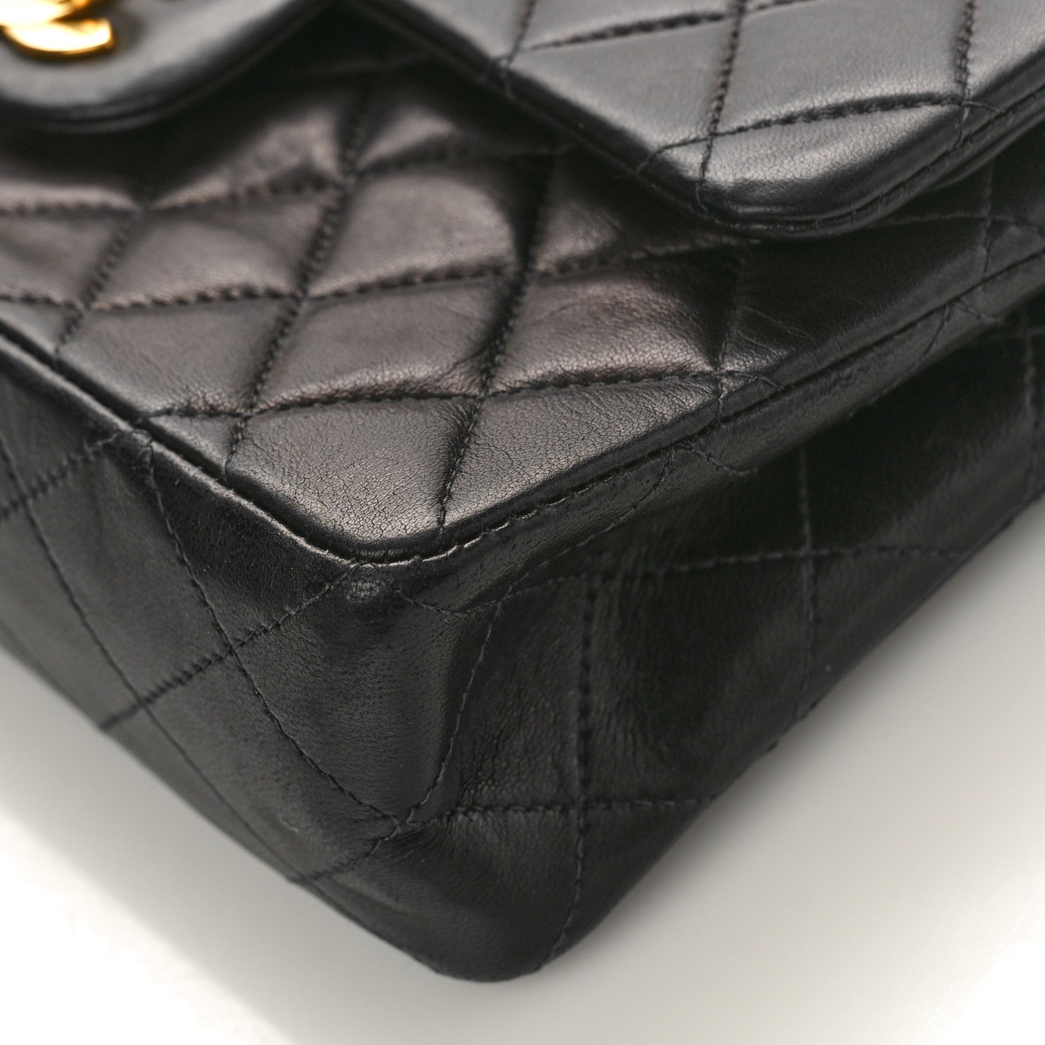 Chanel Lambskin Quilted Small Double Flap Black 9 of 11